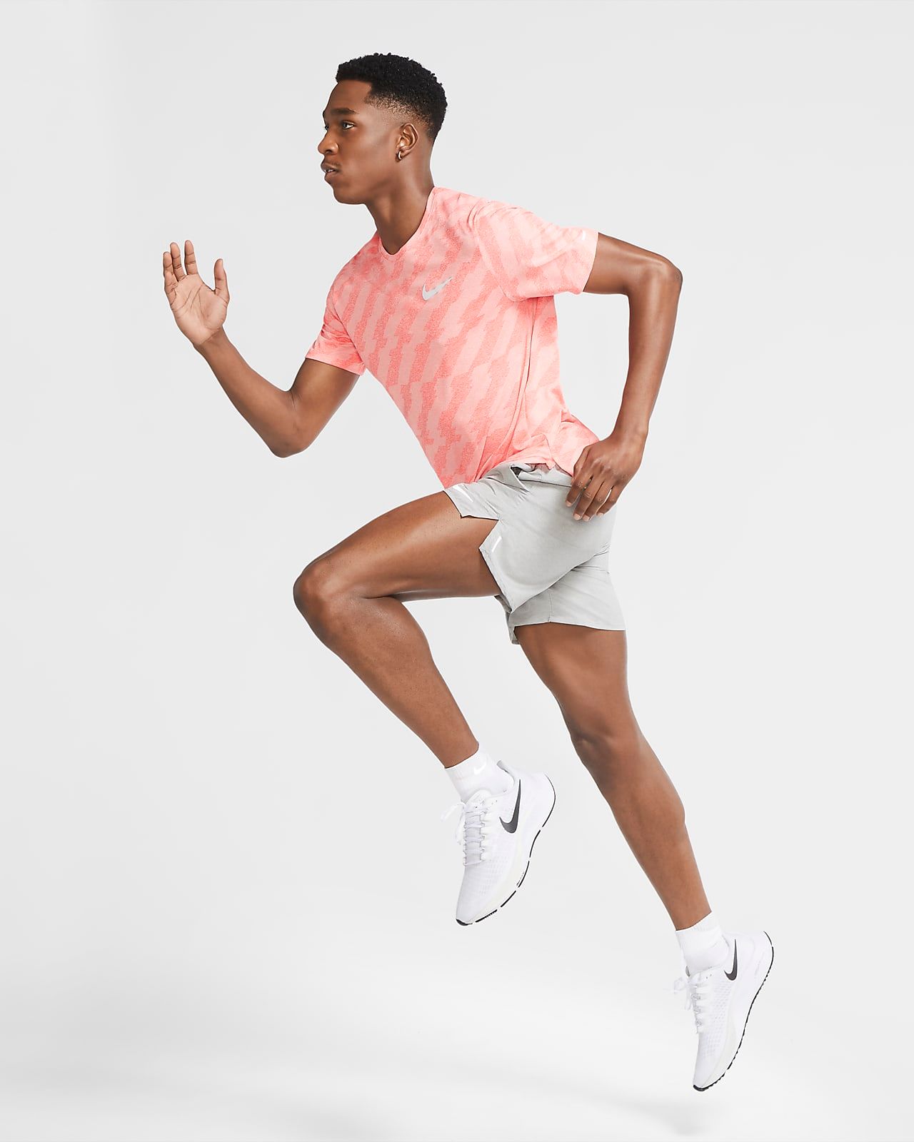 Áo Phông - Áo thun Chạy Nam Nike As M Nk Df Miler Ss Ff Jac CU5458-635