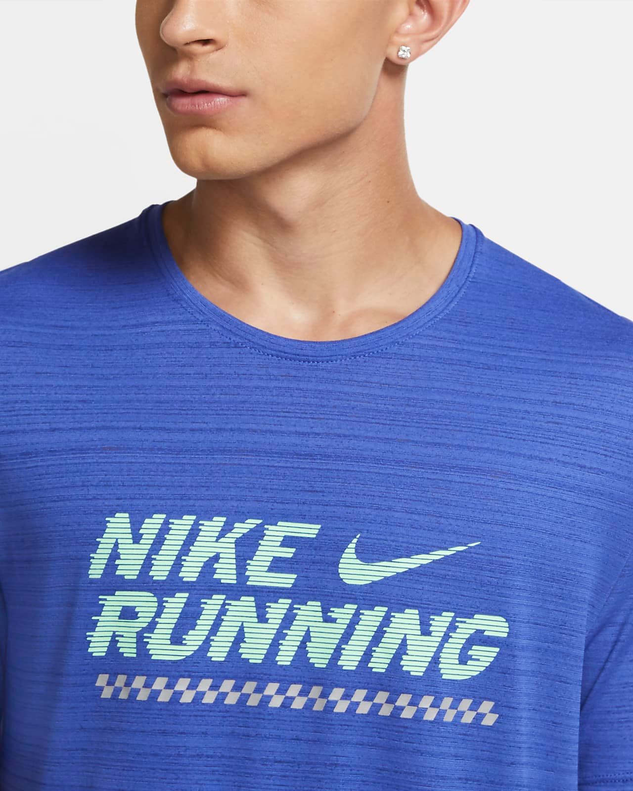 Áo Phông - Áo thun Chạy Nam Nike As M Nk Miler Ss Ff Gx CU6435-430