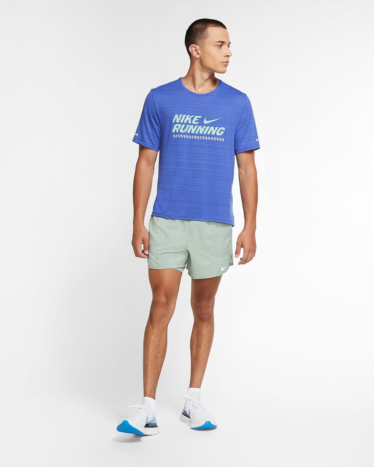 Áo Phông - Áo thun Chạy Nam Nike As M Nk Miler Ss Ff Gx CU6435-430