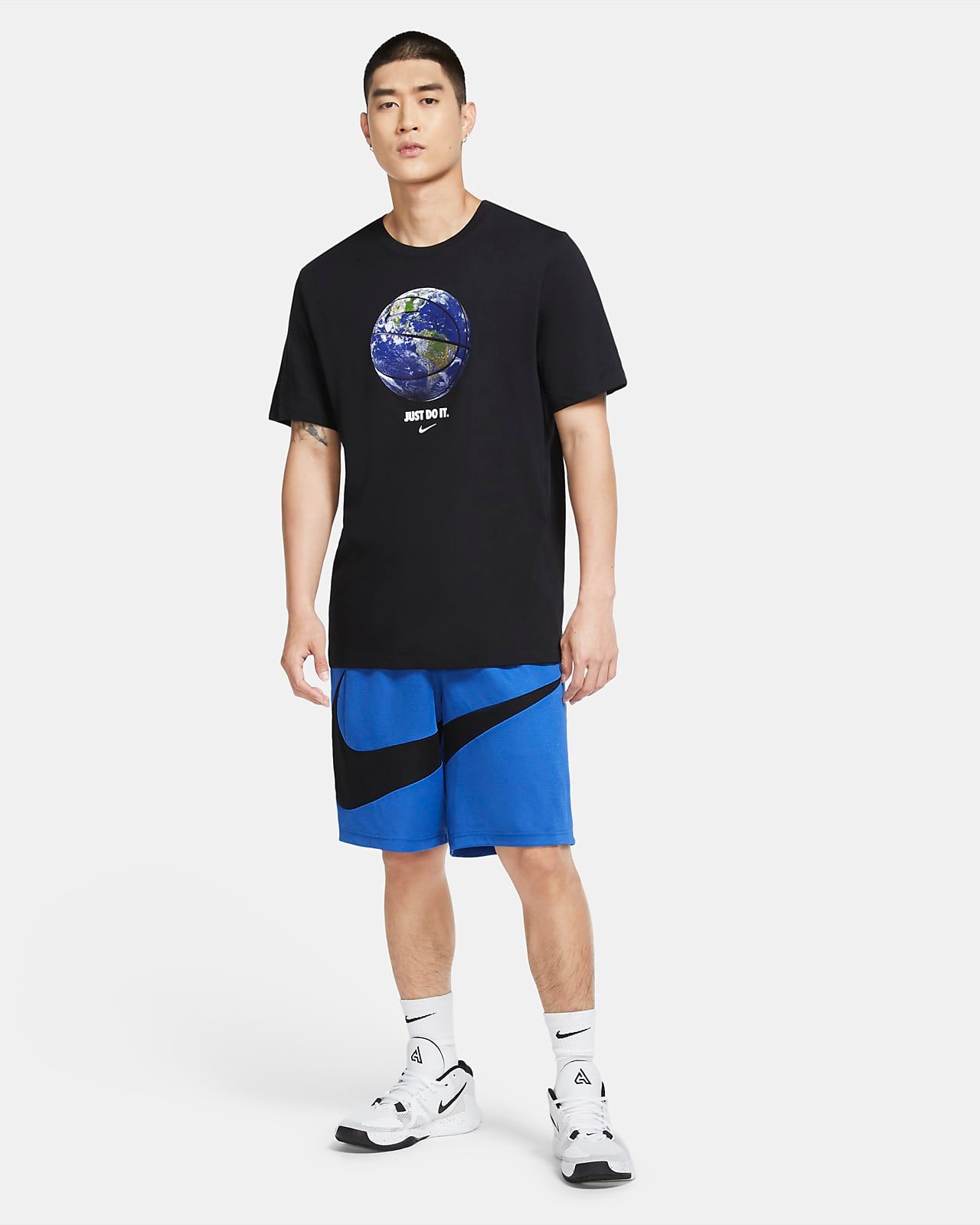 Áo Phông - Áo thun Bóng Rổ Nam Nike As M Nk Dry Tee Oc Photo CV1074-010