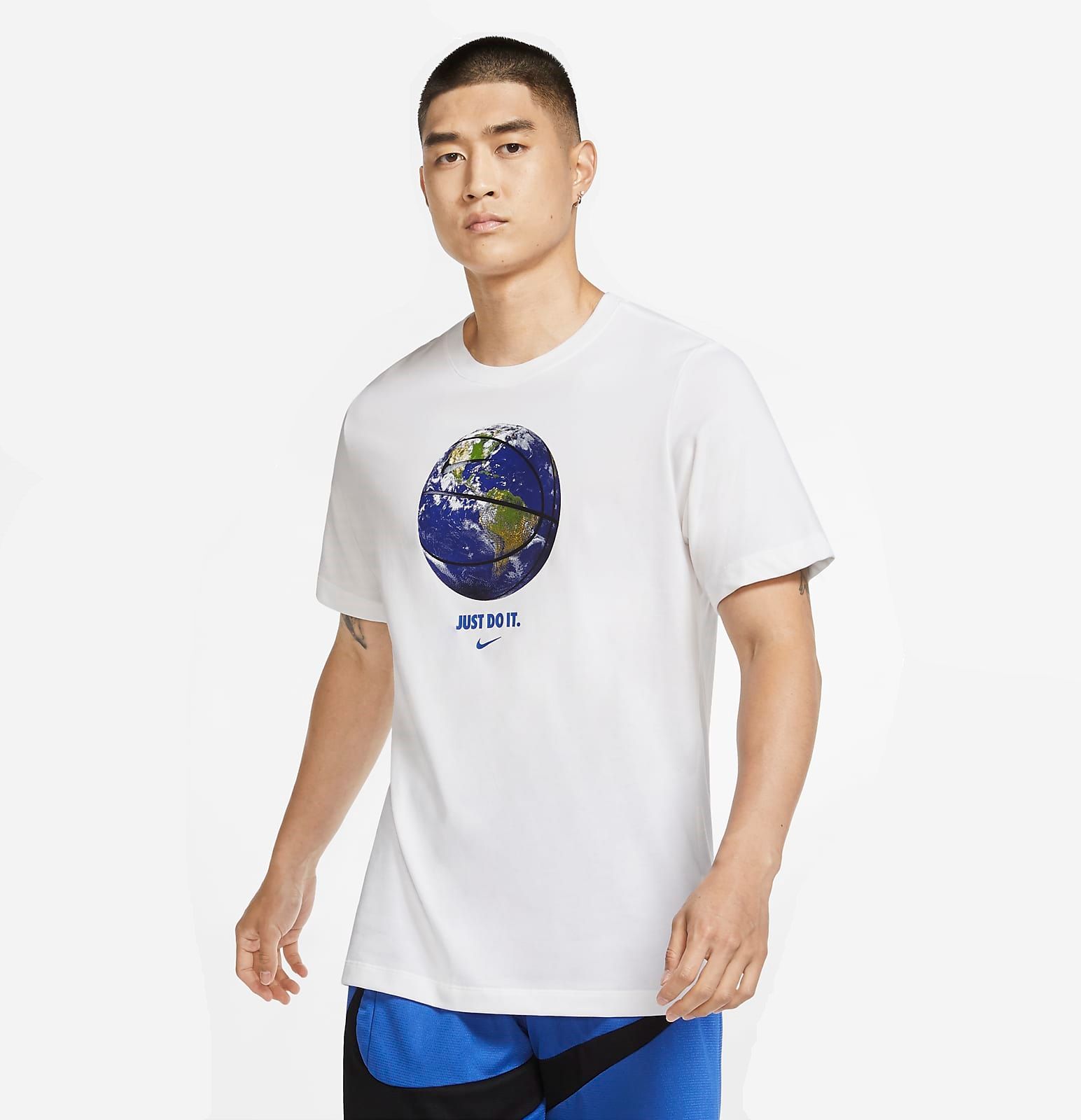 Áo Phông - Áo thun Bóng Rổ Nam Nike As M Nk Dry Tee Oc Photo CV1074-100