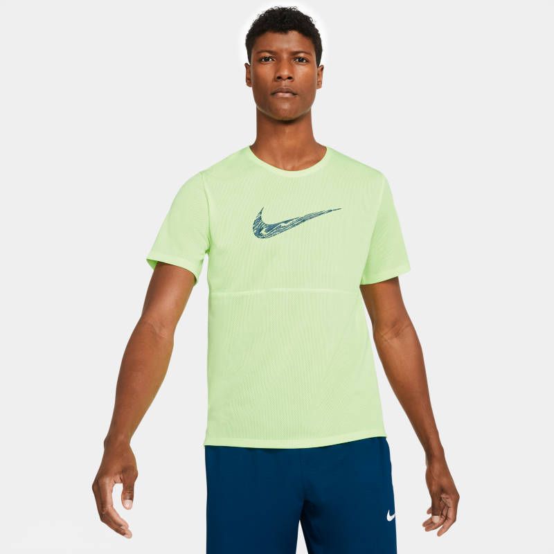 Áo Phông - Áo thun Chạy Nam Nike As M Nk Breathe Run Top Ss Wr DA0211-358