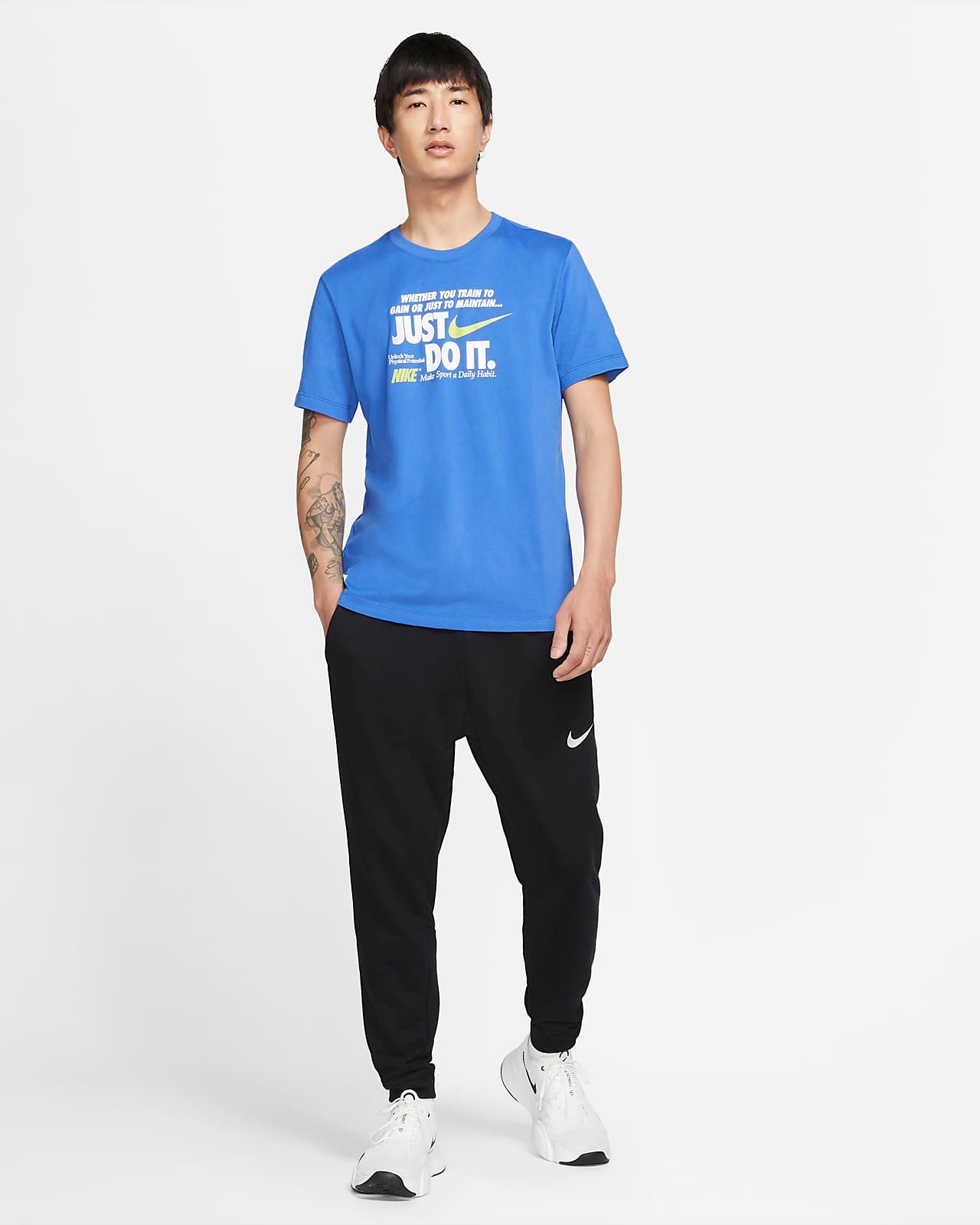 Áo Phông - Áo thun Tập Luyện Nam Nike As M Nk Dfc Tee Jdi Verbiage DA0644-480
