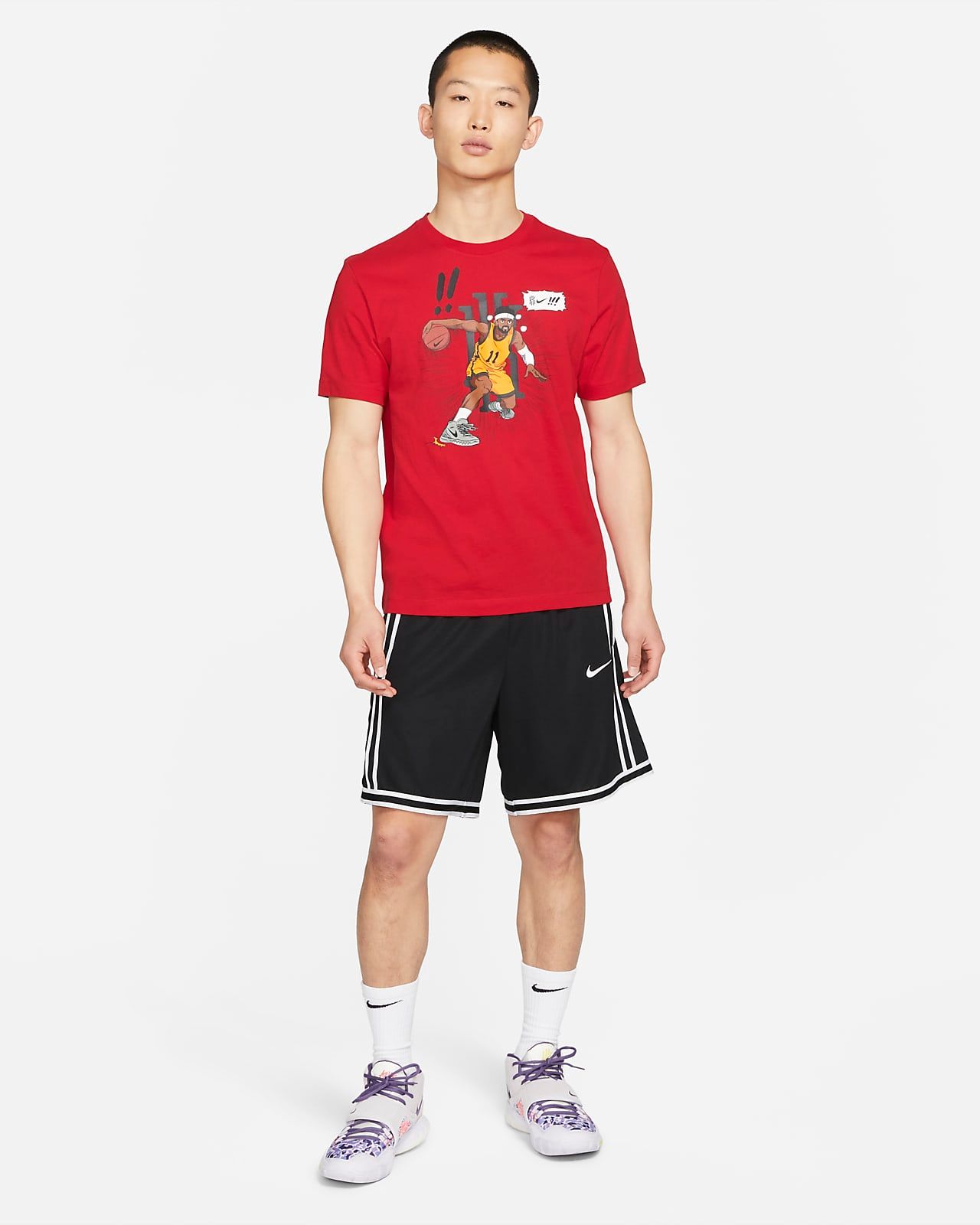 Áo Phông - Áo thun Bóng Rổ Nam Nike Nike Kyrie Logo Basketball Red DD0780-657