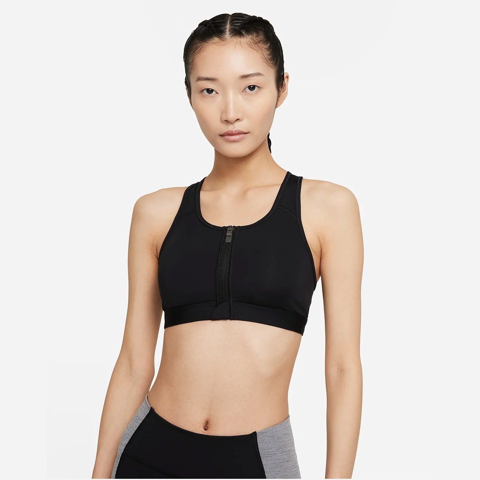 Áo Ngực Thể Thao Tập Luyện Nữ NIKE As W Nk Df Swsh Zip Front Bra DD1206-010