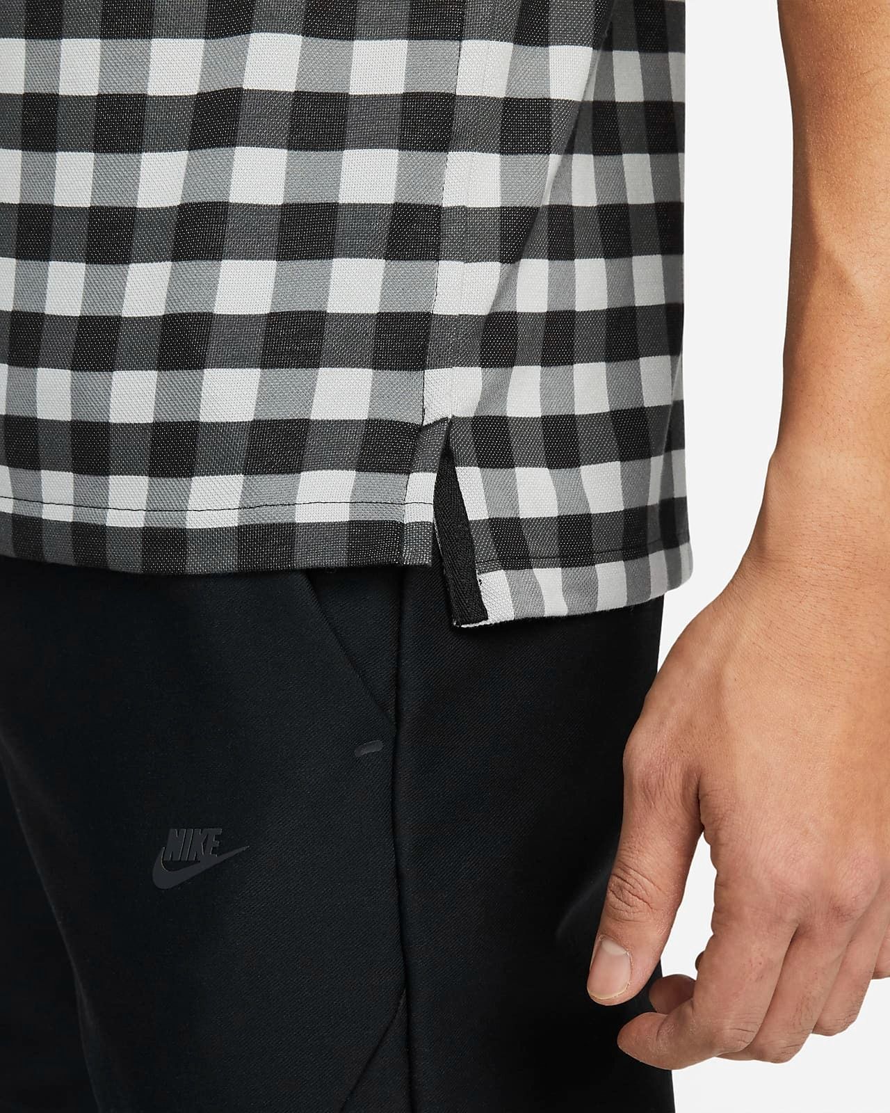 Áo Polo Golf Nam NIKE Asthe Nike Polo Df Gingham Prt DH0651-010