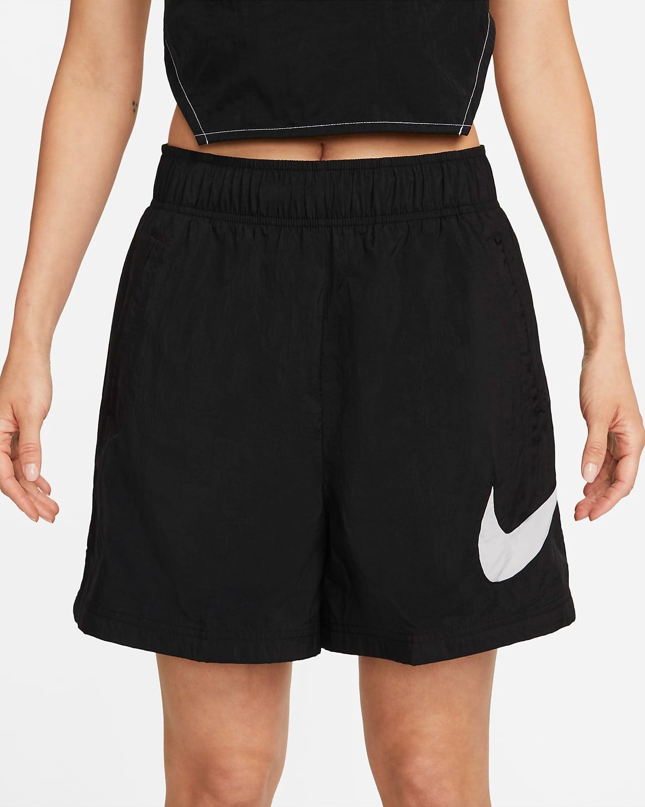 Quần Đùi Thể Thao Nữ NIKE Aswnsw Essntl Wvn Hr Short Hbr DM6740-010