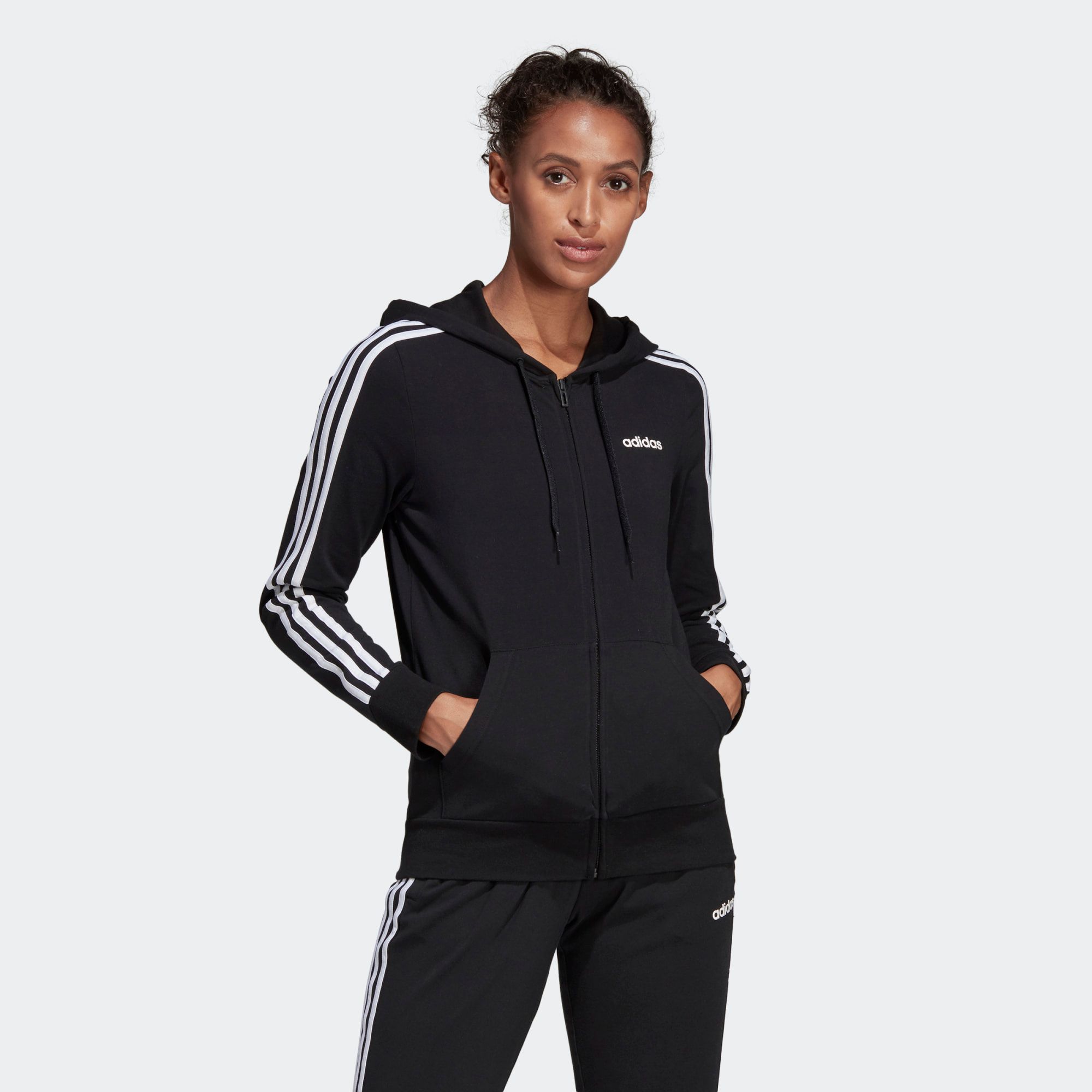 Áo Khoác Thể Thao Nữ Adidas W E 3S Fz Hd Sj DP2416