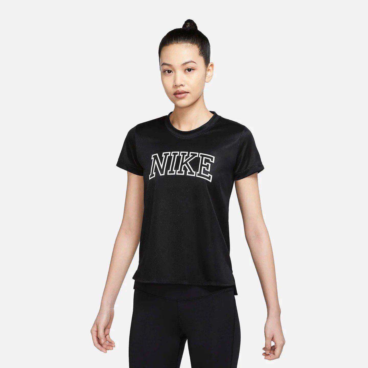 Áo Phông - Áo thun Chạy Nữ NIKE Dri-Fit Swoosh Women'S Short-Sleeve Running Top DQ6372-010