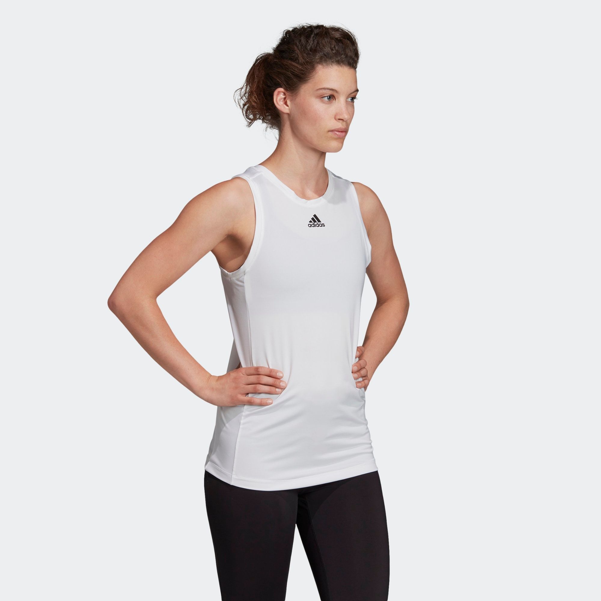 Áo Ba Lỗ Tập Luyện Nữ Adidas 2Way 3S Tie Tnk EB4535