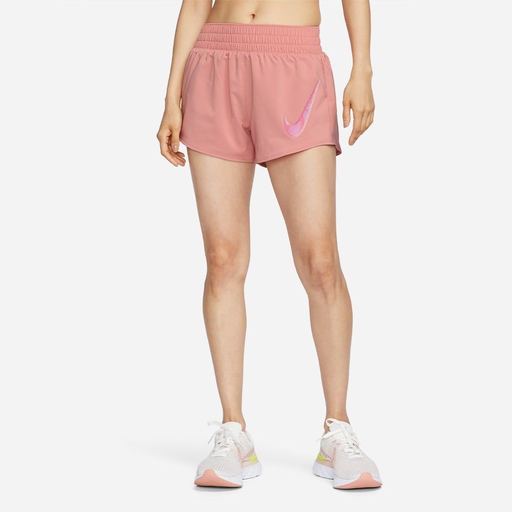  Quần Đùi Chạy Nữ NIKE As W Nk One Df Swsh Hbr Short  FB4929-618 