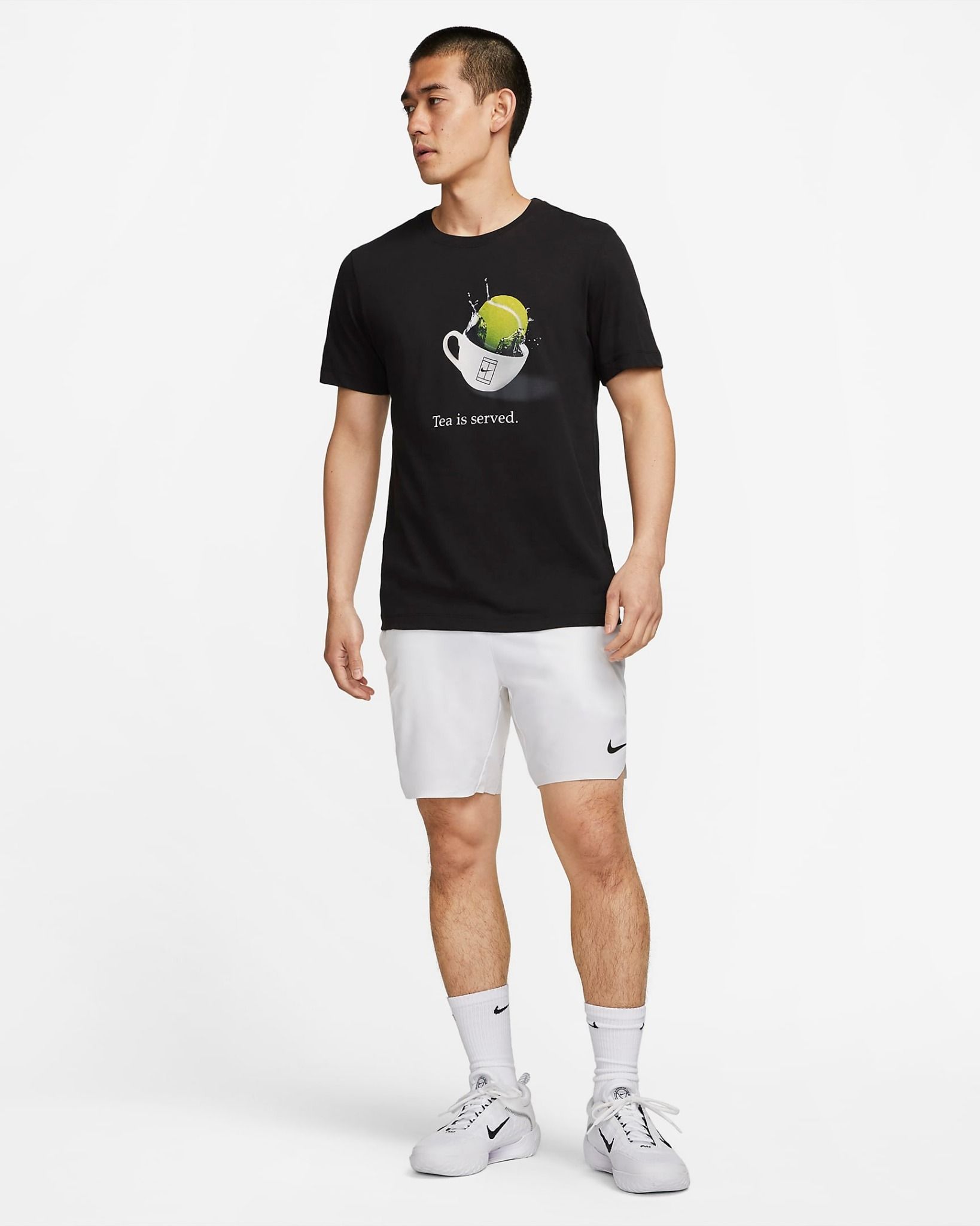 Áo Phông - Áo thun Tennis Nam NIKE As M Nkct Df Tee Wmbldn Lndn FD0031-010