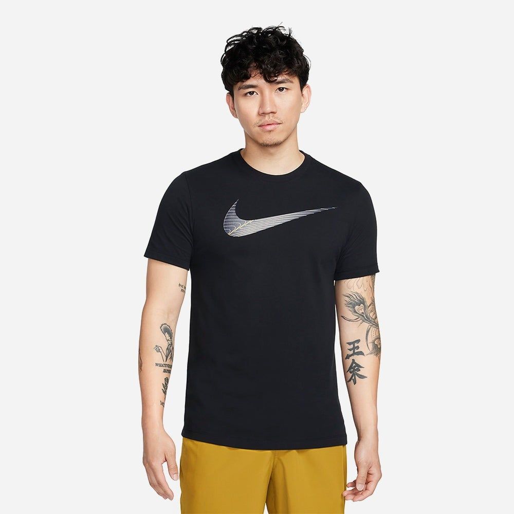 Áo Phông - Áo thun Tập Luyện Nam NIKE Dri-Fit Swoosh FJ2465-010