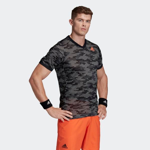 Áo Phông - Áo thun Tennis Nam Adidas Flft Tee Pblue FK0810