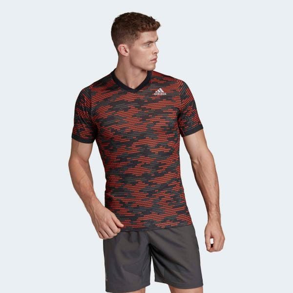 Áo Phông - Áo thun Tennis Nam Adidas Flft Tee Pblue FK0820