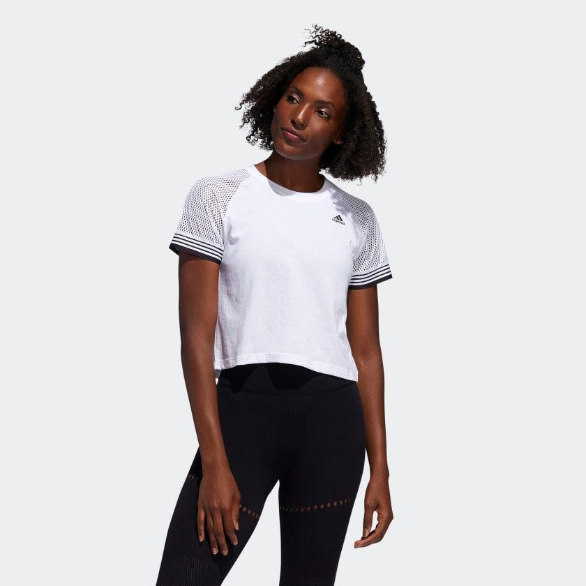 Áo Phông - Áo thun Tập Luyện Nữ Adidas 3S Ringer Tee FL2291