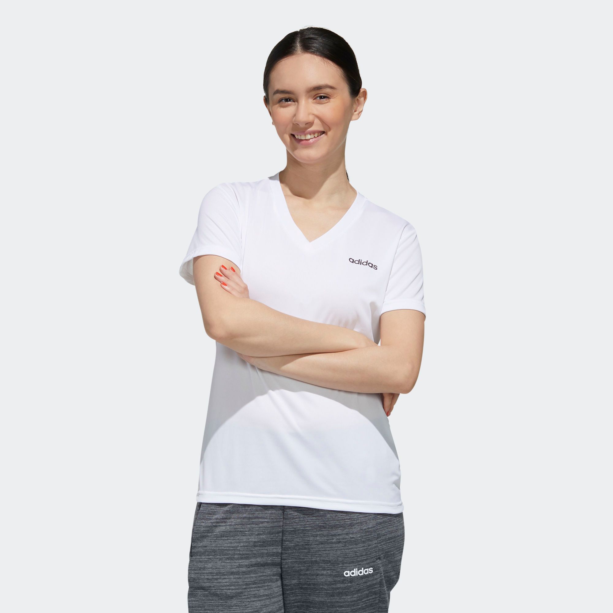 Áo Phông - Áo thun Tập Luyện Nữ Adidas W D2M Solid T FL3626