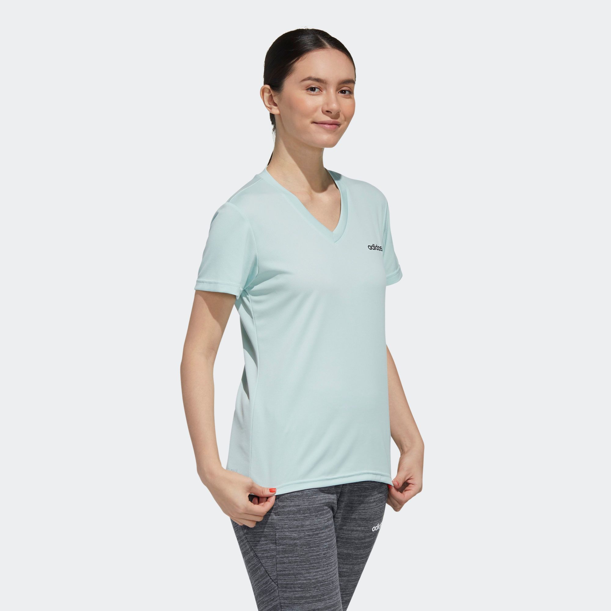 Áo Phông - Áo thun Tập Luyện Nữ Adidas W D2M Solid T FL3628