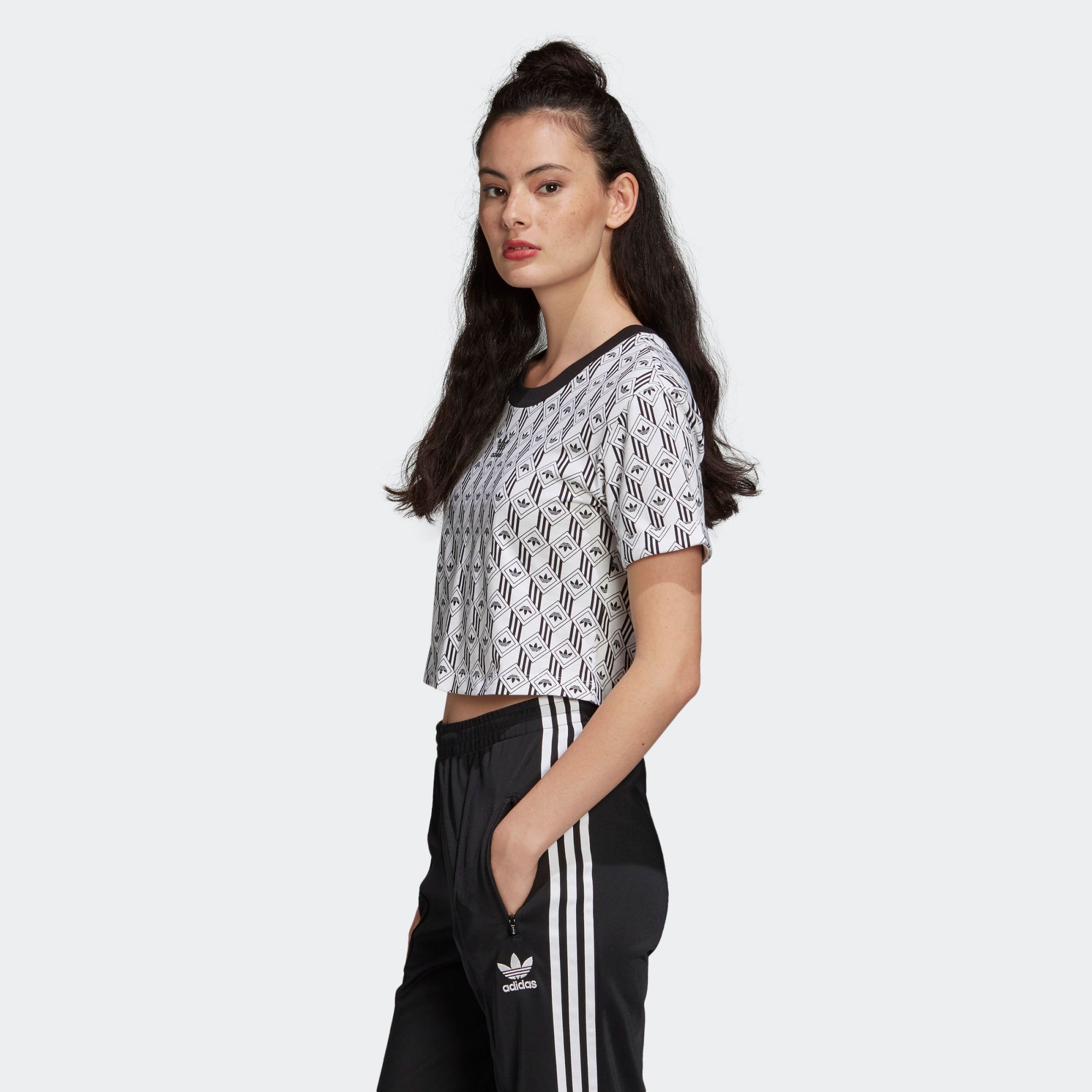 Áo Phông - Áo thun Originals Nữ Adidas Cropped T-Shirt FM1065