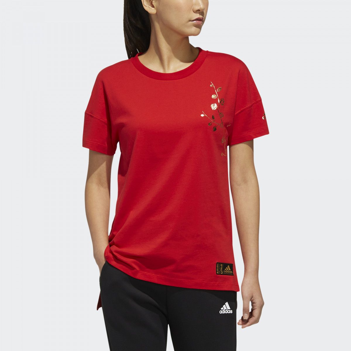 Áo Phông - Áo thun Thể Thao Nữ Adidas Cny Ss Tee FM9270