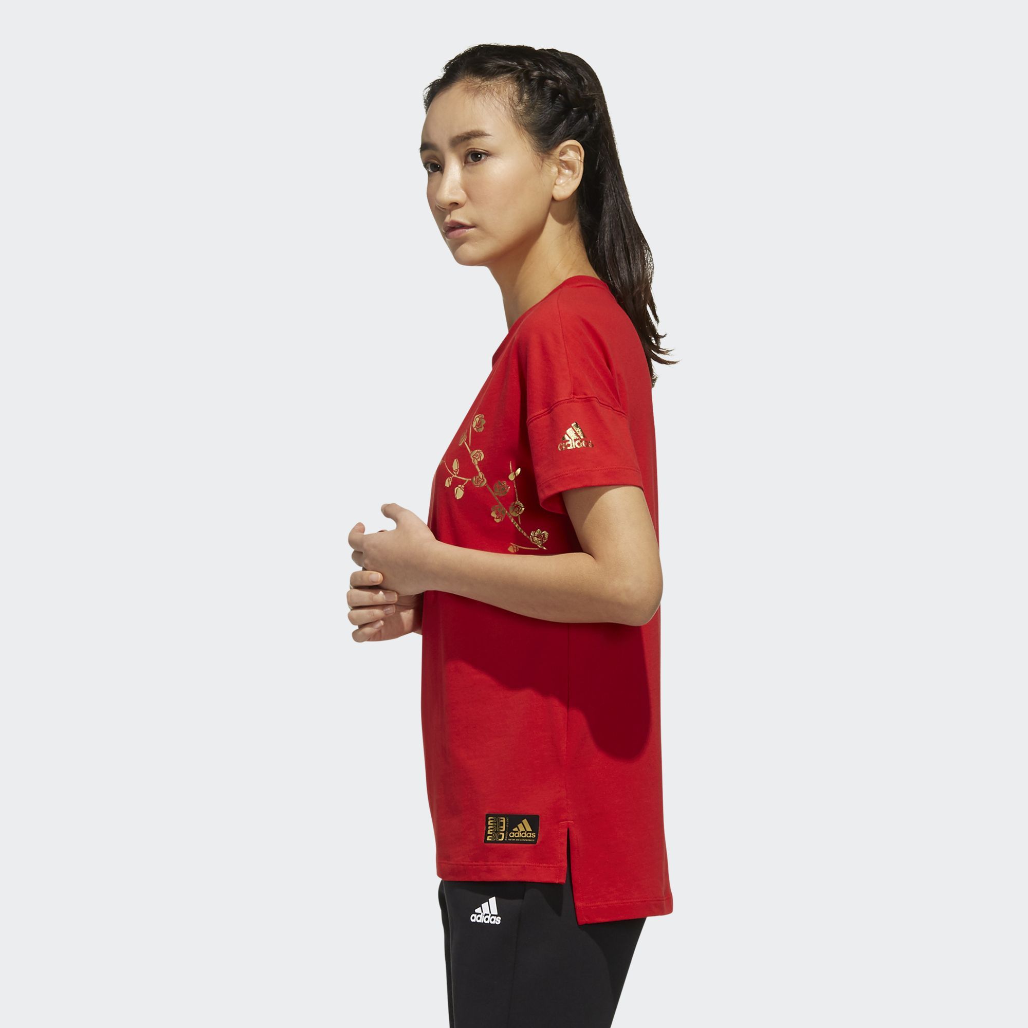 Áo Phông - Áo thun Thể Thao Nữ Adidas Cny Ss Tee FM9270