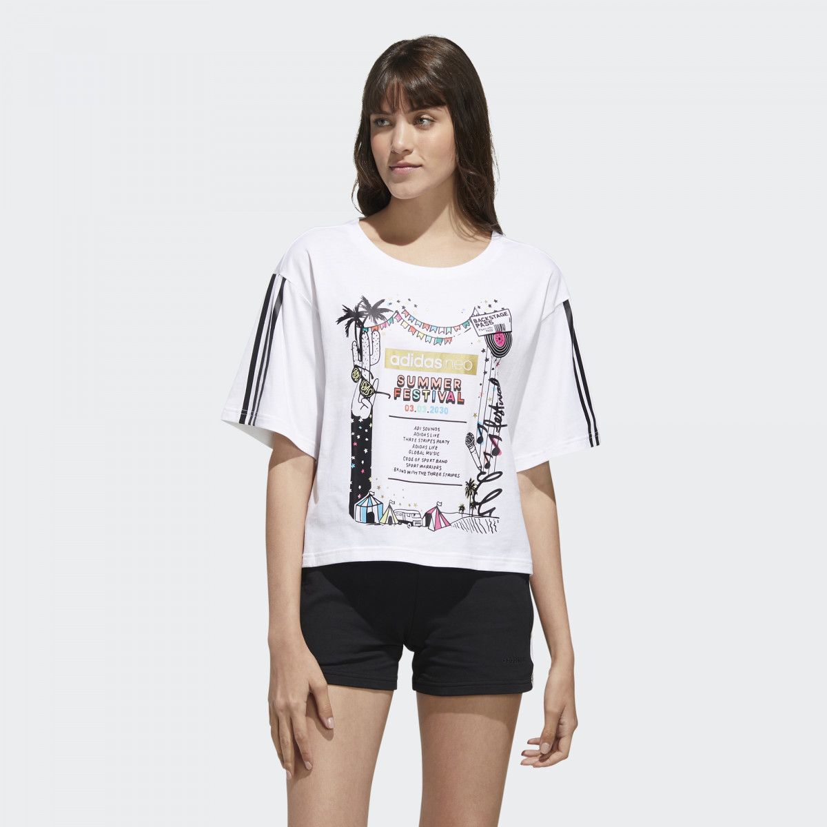 Áo Phông - Áo thun Thể Thao Nữ Adidas W Faves Tshirt FP7293