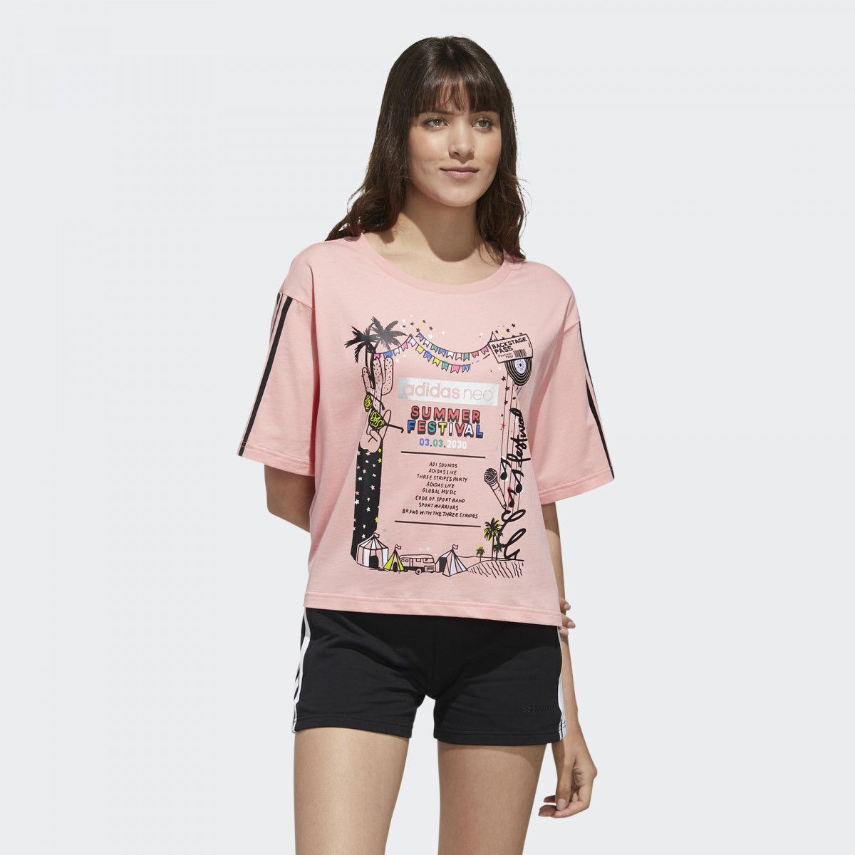 Áo Phông - Áo thun Thể Thao Nữ Adidas W Faves Tshirt FP7294