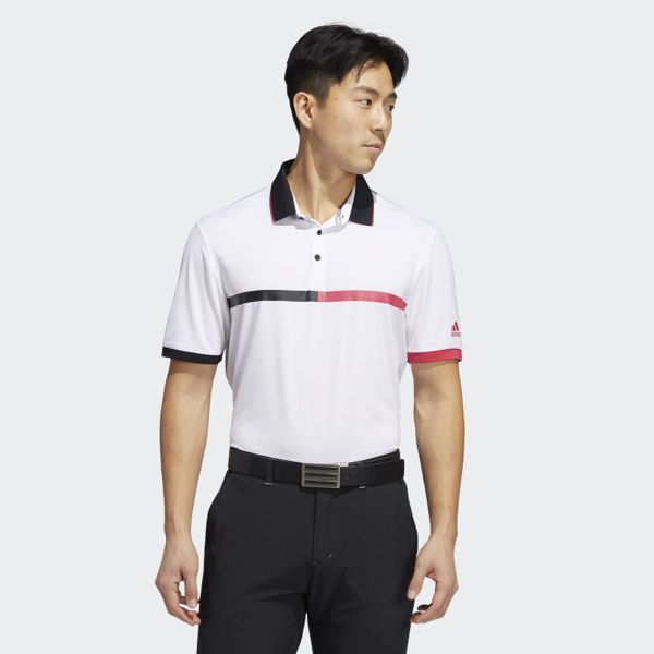 Áo Polo Golf Nam Adidas Ultimate 365 3 Stripe Mercerized Polo FR1165