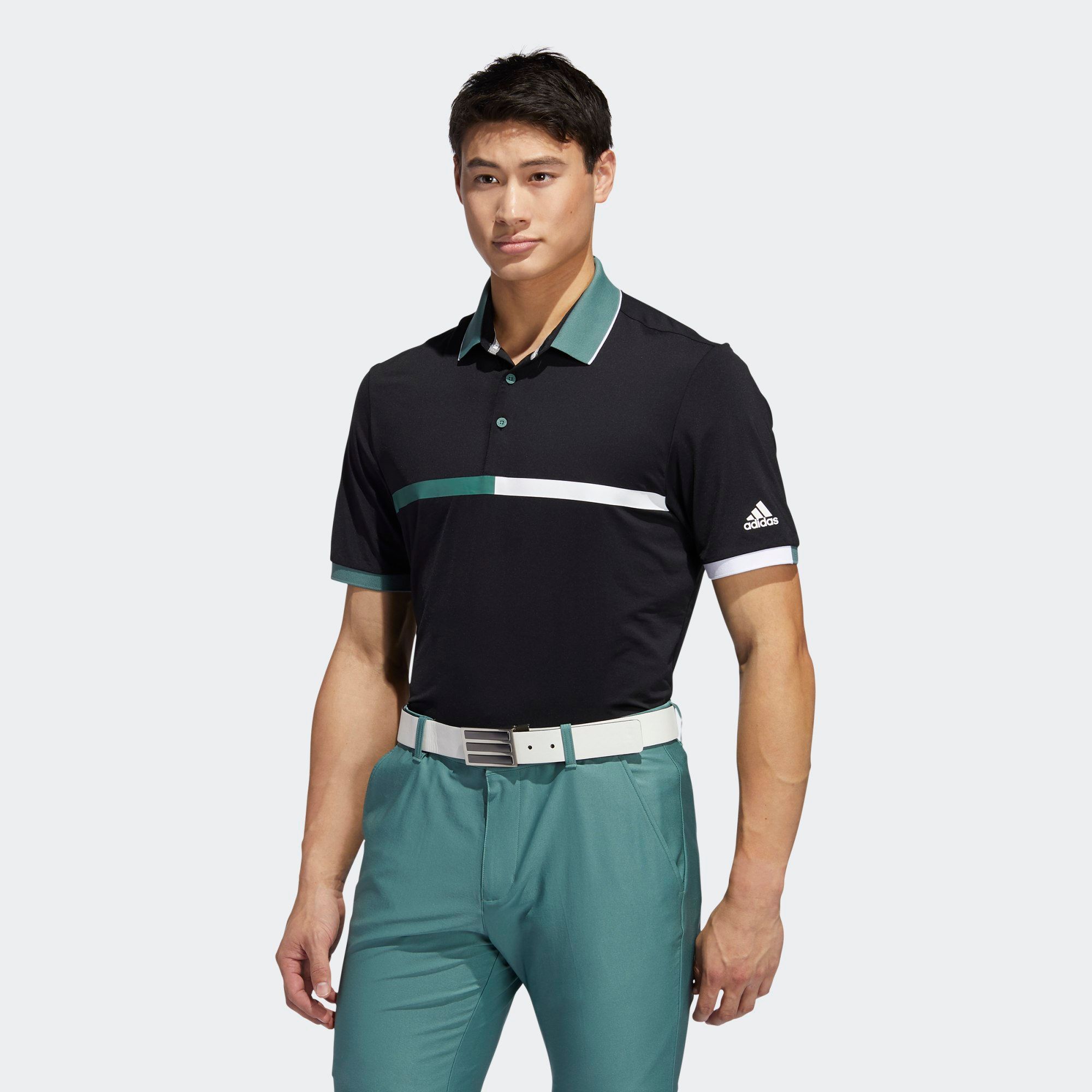 Áo Polo Golf Nam Adidas Ultimate 365 3 Stripe Mercerized Polo FR1168