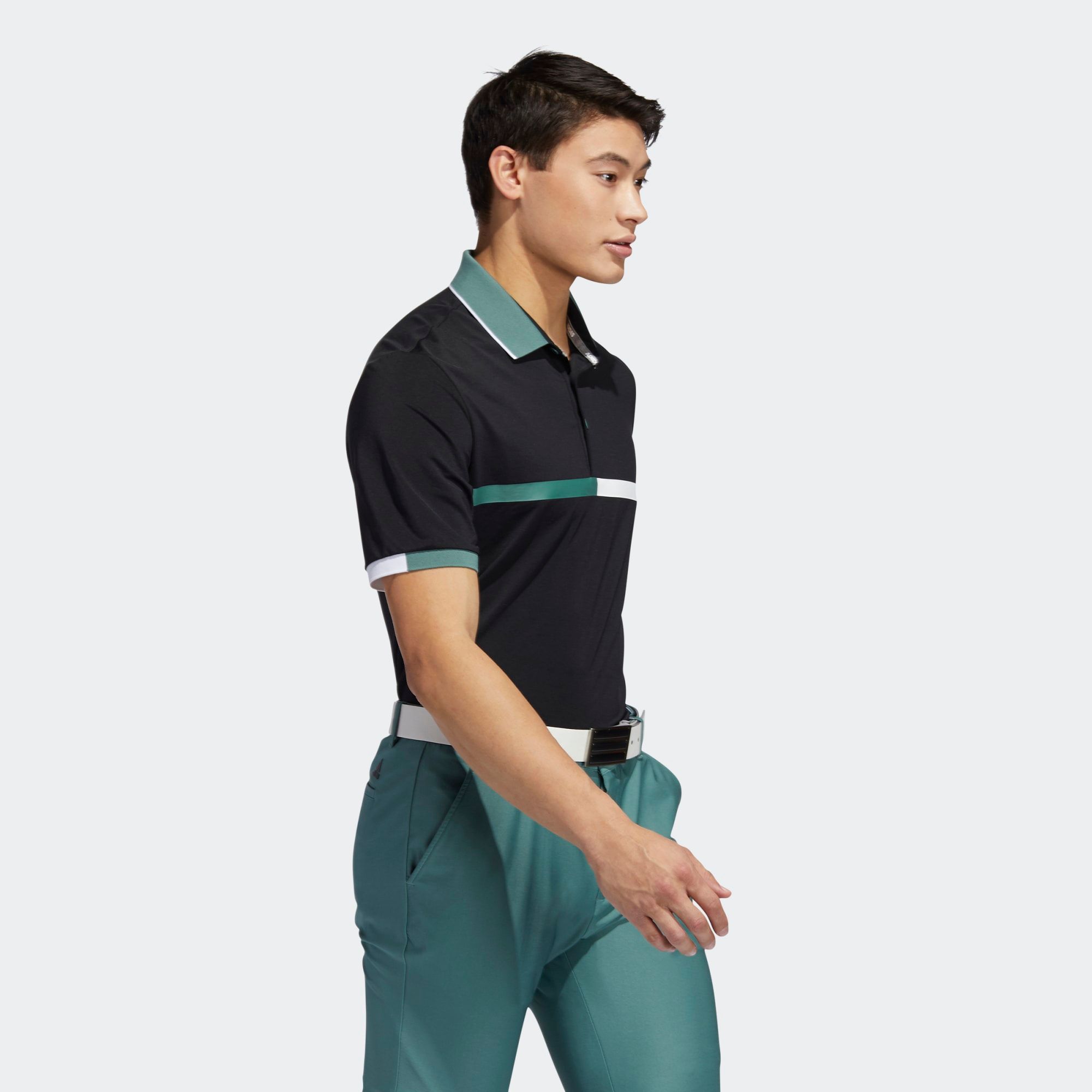 Áo Polo Golf Nam Adidas Ultimate 365 3 Stripe Mercerized Polo FR1168