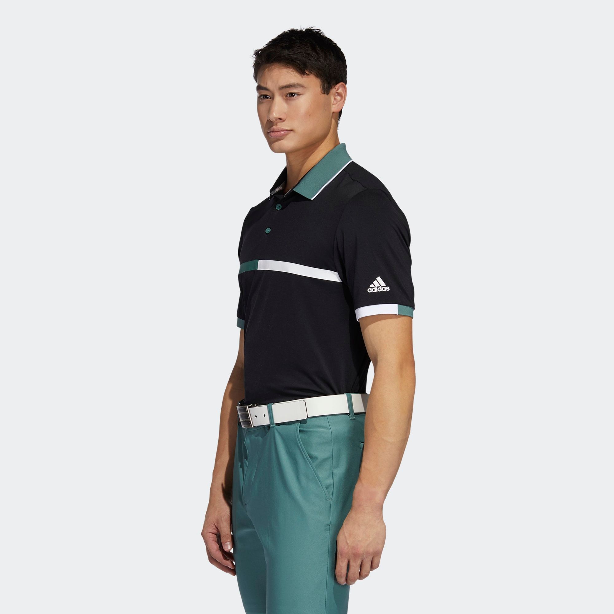 Áo Polo Golf Nam Adidas Ultimate 365 3 Stripe Mercerized Polo FR1168