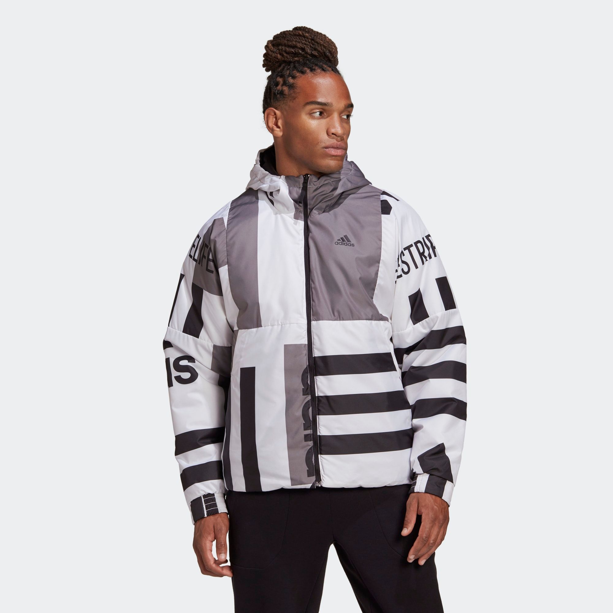Áo Khoác Outdoor Nam Adidas Bts Rev Aop J FT2456