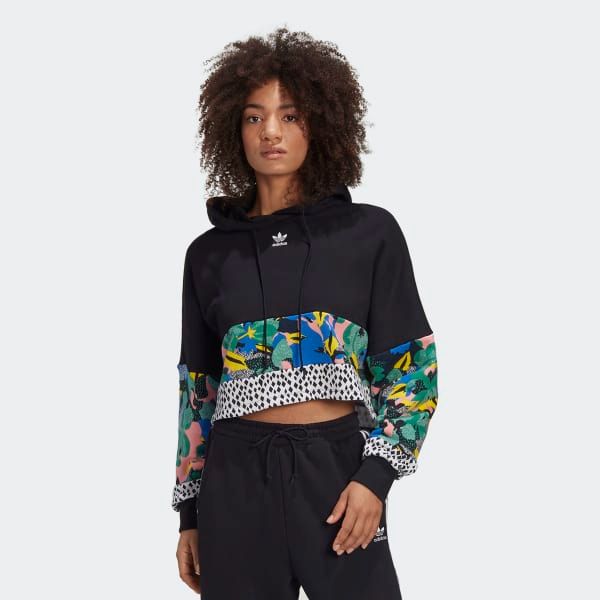 Áo Khoác Originals Nữ Adidas Cropped Hoodie GC6850