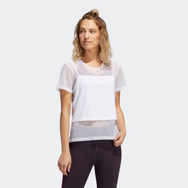 Áo Phông - Áo thun Tập Luyện Nữ Adidas Pwr 2In1 Tee GC7640