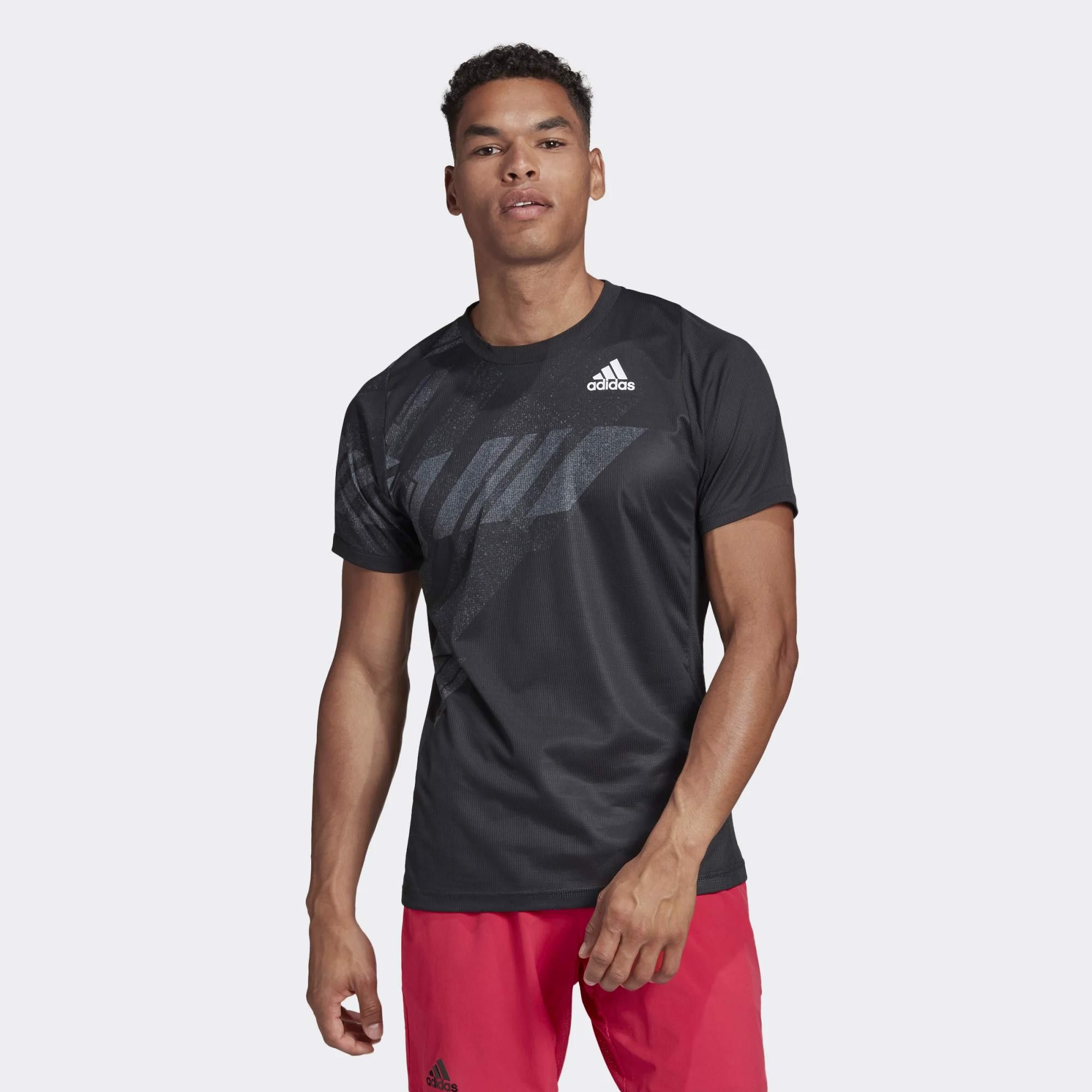 Áo Phông - Áo thun Tennis Nam Adidas Flif Print T Hr GG3746