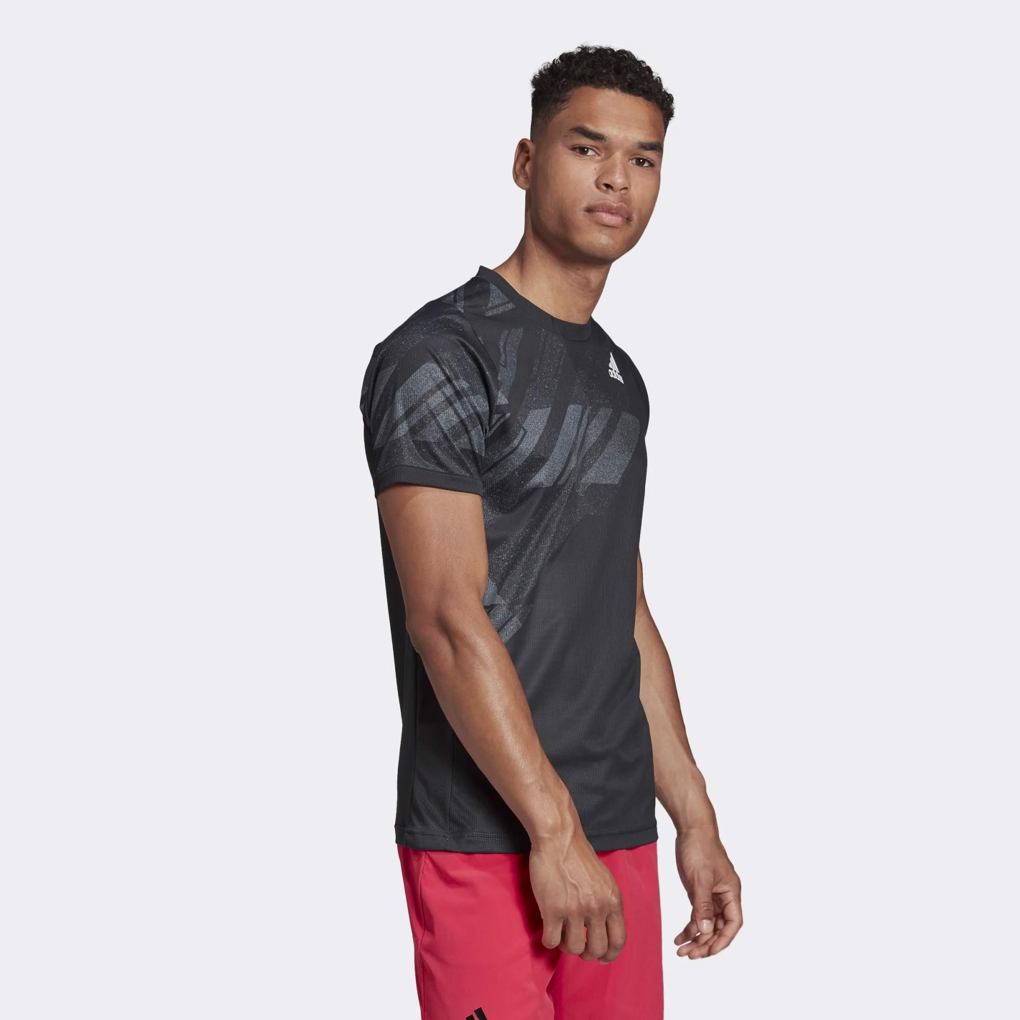 Áo Phông - Áo thun Tennis Nam Adidas Flif Print T Hr GG3746