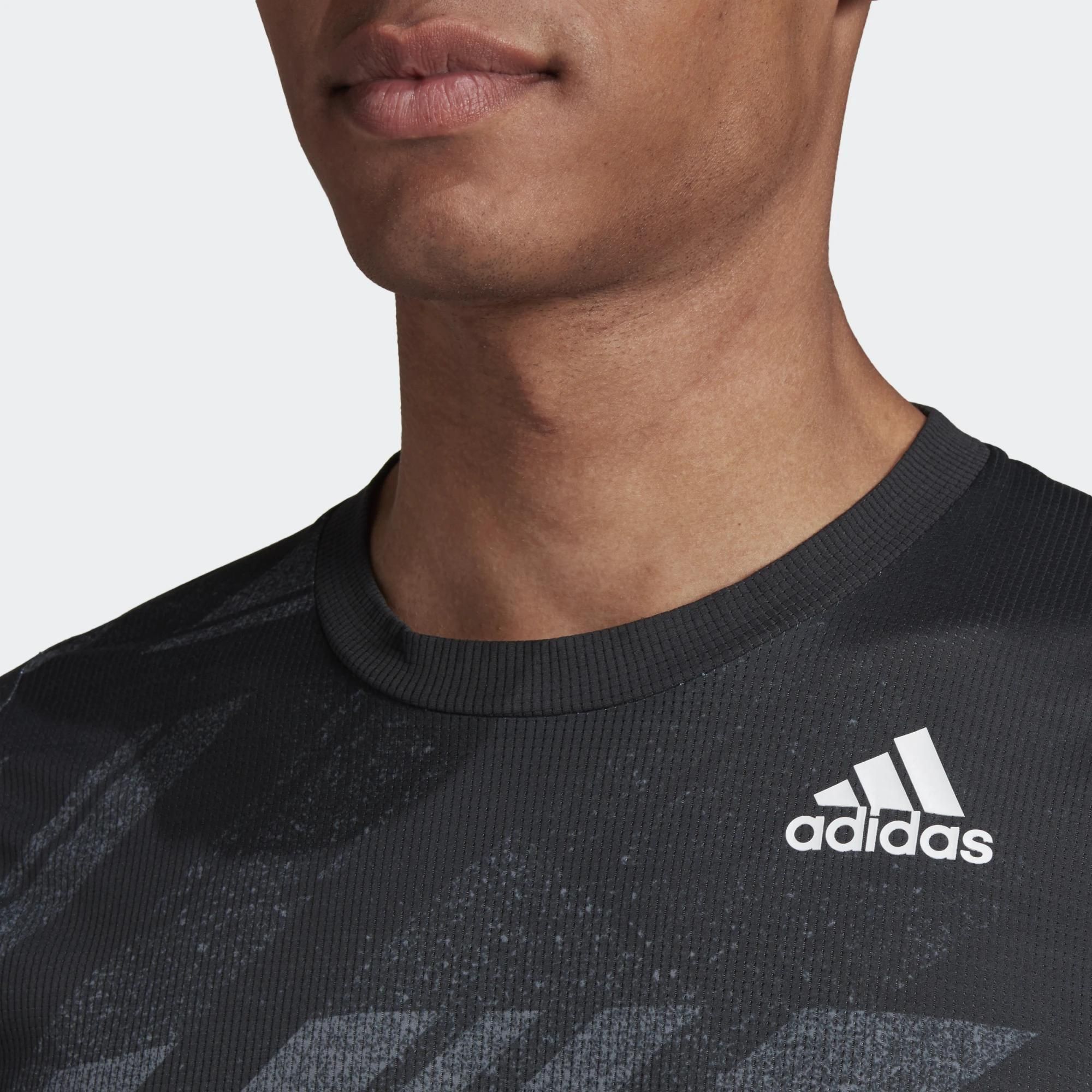 Áo Phông - Áo thun Tennis Nam Adidas Flif Print T Hr GG3746