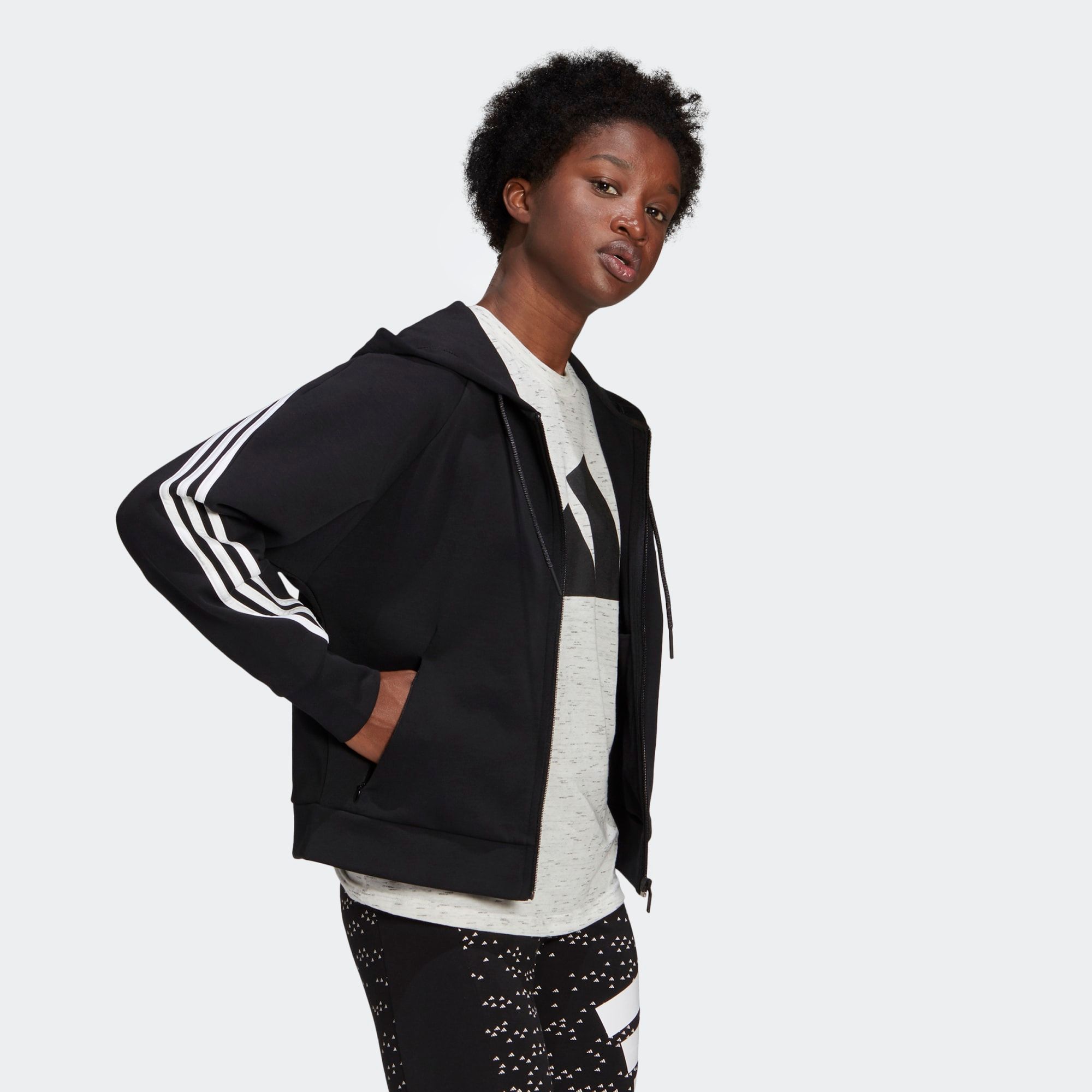 Áo Khoác Thể Thao Nữ Adidas W Fi 3S Fz Hd GL0339