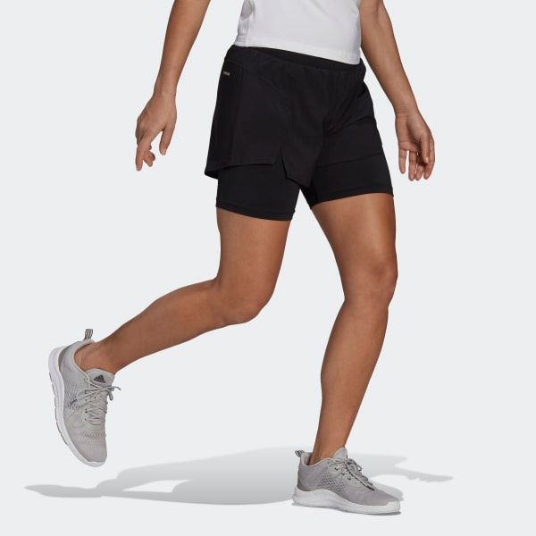 Quần Đùi Tập Luyện Nữ Adidas W 2In1 Sho GL4033