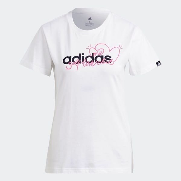 Áo Phông - Áo thun Tập Luyện Nữ Adidas W Heart G T GL6843