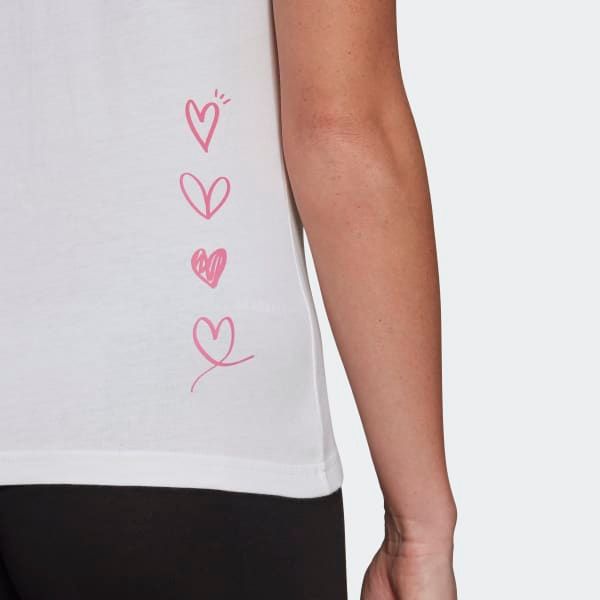 Áo Phông - Áo thun Tập Luyện Nữ Adidas W Heart G T GL6843