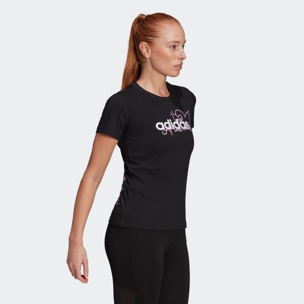 Áo Phông - Áo thun Tập Luyện Nữ Adidas W Heart G T GL6844
