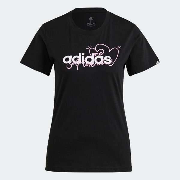 Áo Phông - Áo thun Tập Luyện Nữ Adidas W Heart G T GL6844