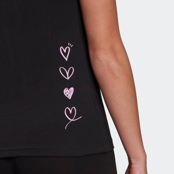 Áo Phông - Áo thun Tập Luyện Nữ Adidas W Heart G T GL6844