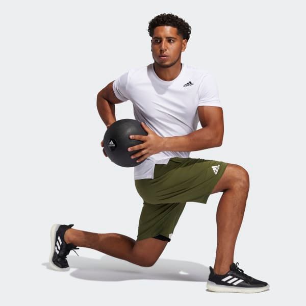 Quần Đùi Tập Luyện Nam Adidas 4K 3 Bar Short GL8971