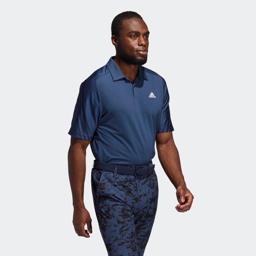 Golf Nam Adidas Statement Heat Ready 3 Stripe Polo GM0062