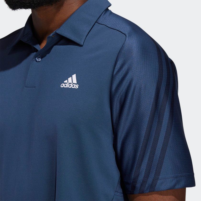 Golf Nam Adidas Statement Heat Ready 3 Stripe Polo GM0062