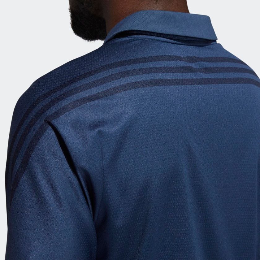 Golf Nam Adidas Statement Heat Ready 3 Stripe Polo GM0062