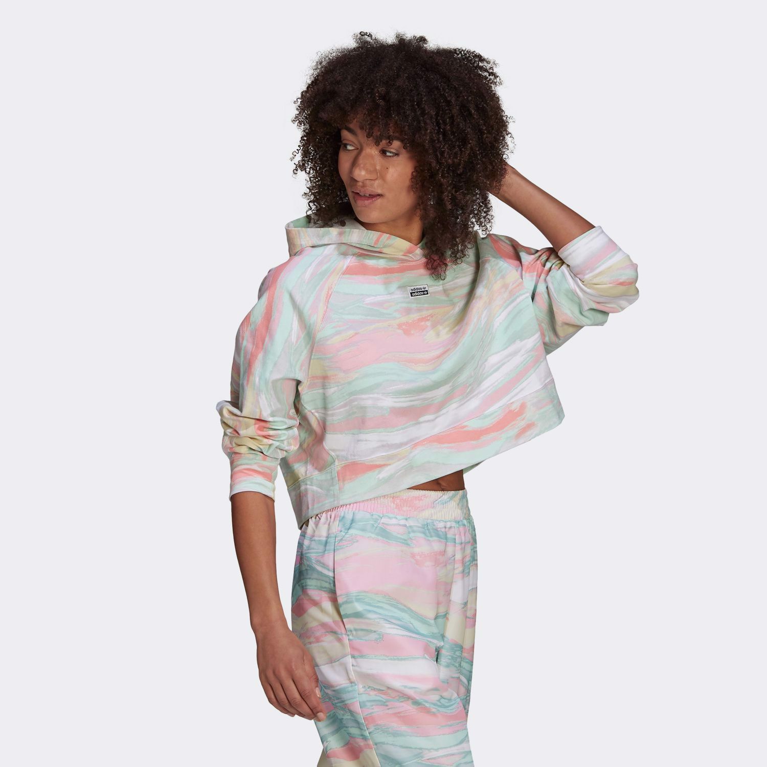 Áo Khoác Originals Nữ Adidas Cropped Hoodie GN4292