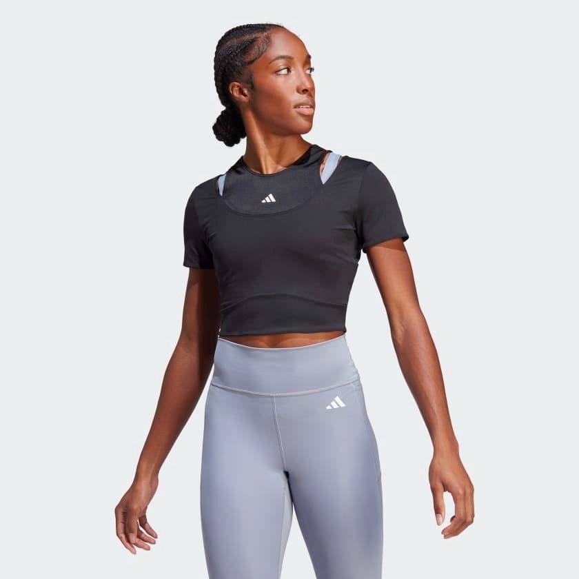 Áo Phông - Áo thun Tập Luyện Nữ ADIDAS Hiit Cro Tee HN5538